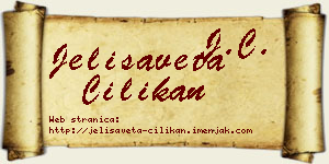 Jelisaveta Cilikan vizit kartica
